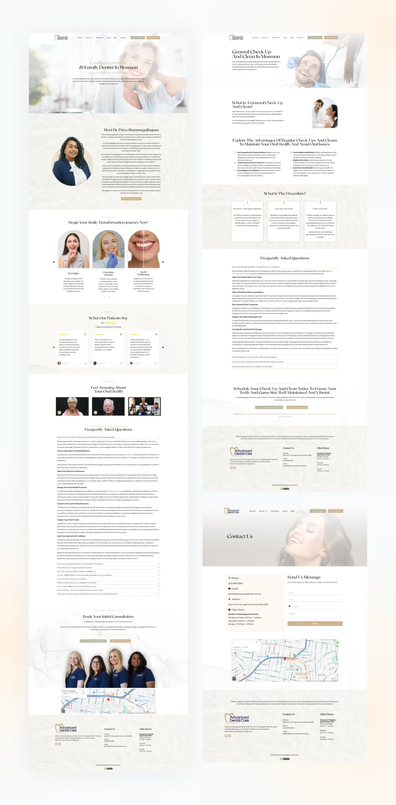 Advanced Dental Care Mock Design